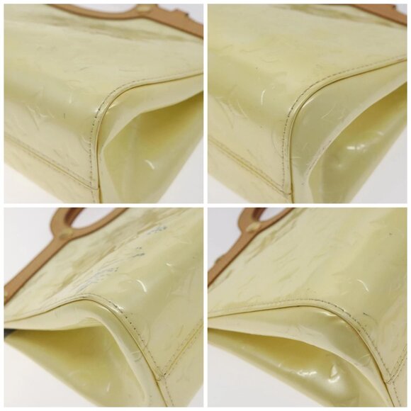 LOUIS VUITTON Monogram Vernis Roxbury Drive Hand Bag Perle M91374 LV Auth BA3610 - Picture 14 of 16